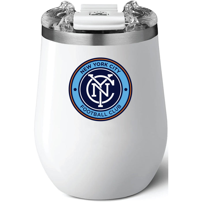 BruMate Uncork'd XL Wine Tumbler with New York City FC Primary Logo