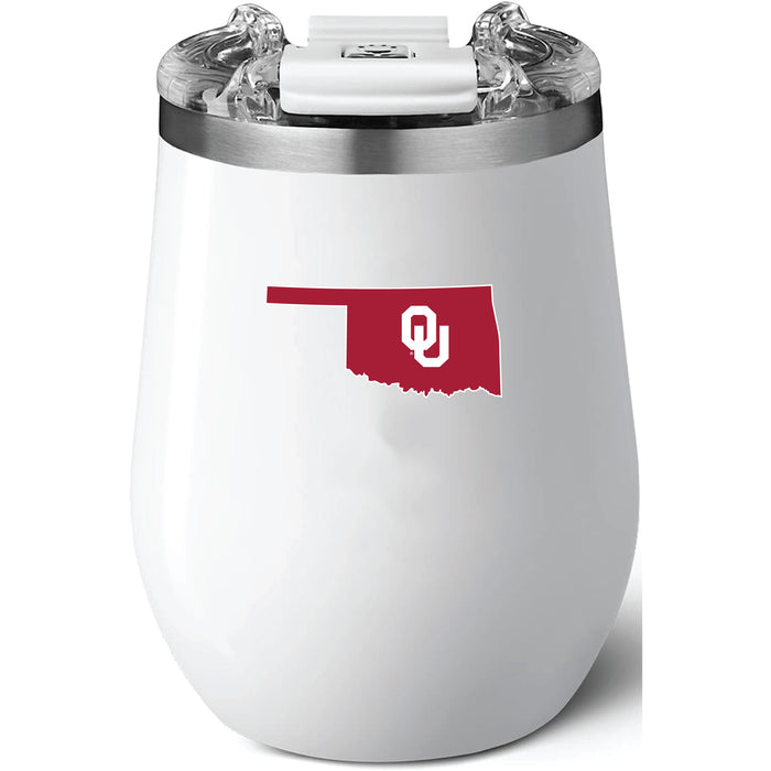 BruMate Uncork'd XL Wine Tumbler with Oklahoma Sooners State Design