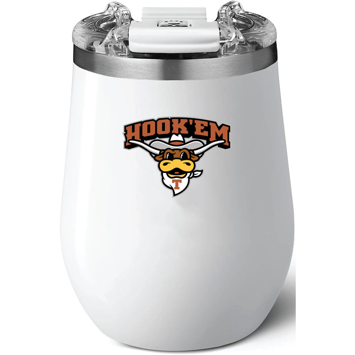 BruMate Uncork'd XL Wine Tumbler with Texas Longhorns  Hook EM