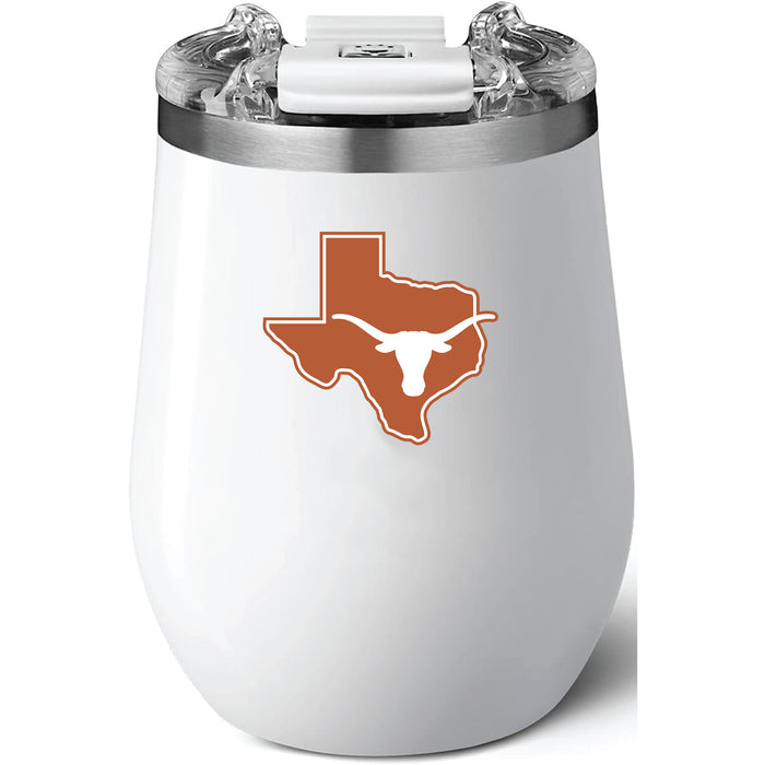 BruMate Uncork'd XL Wine Tumbler with Texas Longhorns  State Design