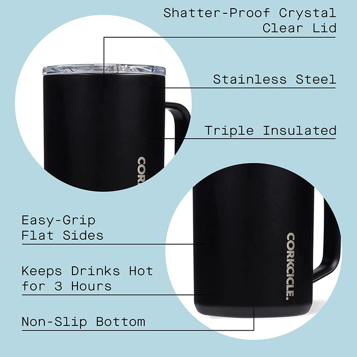 Corkcicle Coffee Mug with D.C. United Etched Primary Logo