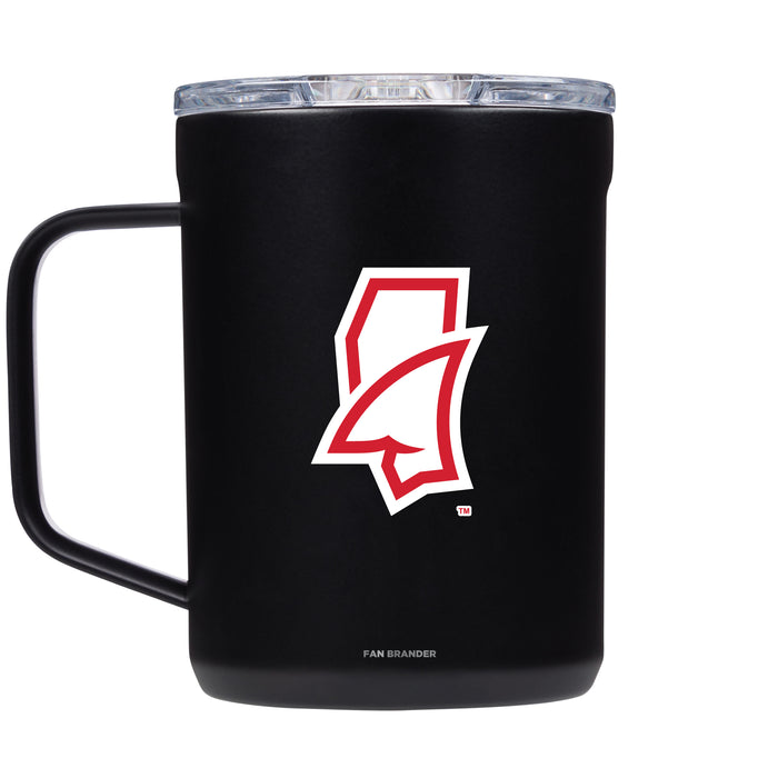 Corkcicle Coffee Mug with Mississippi Ole Miss Mississippi Land Shark