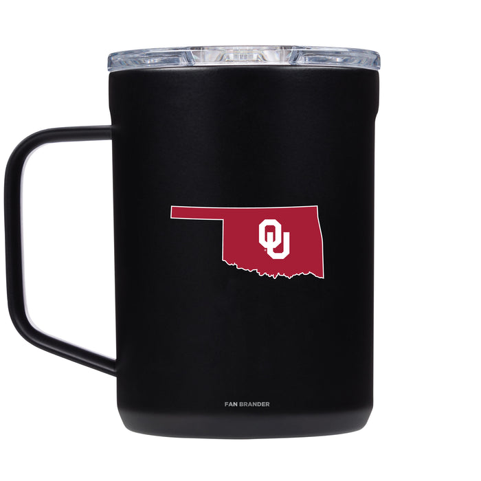 Corkcicle Coffee Mug with Oklahoma Sooners State Design