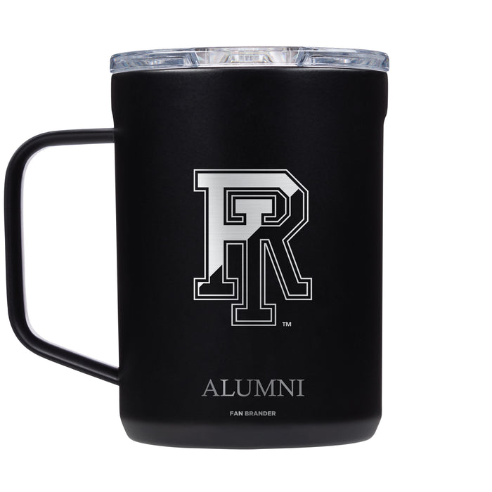 Corkcicle Coffee Mug with Rhode Island Rams Etched Alumni with Primary Logo