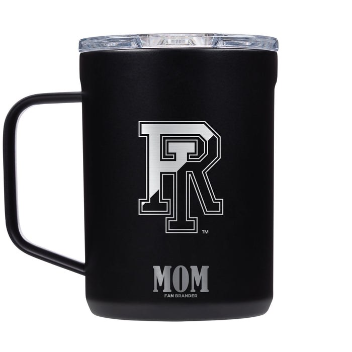 Corkcicle Coffee Mug with Rhode Island Rams Etched Mom with Primary Logo