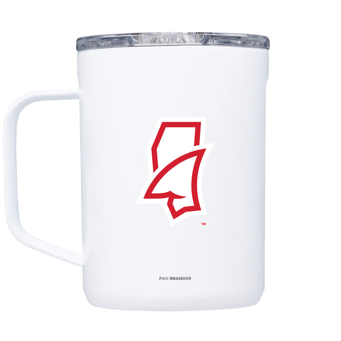 Corkcicle Coffee Mug with Mississippi Ole Miss Mississippi Land Shark