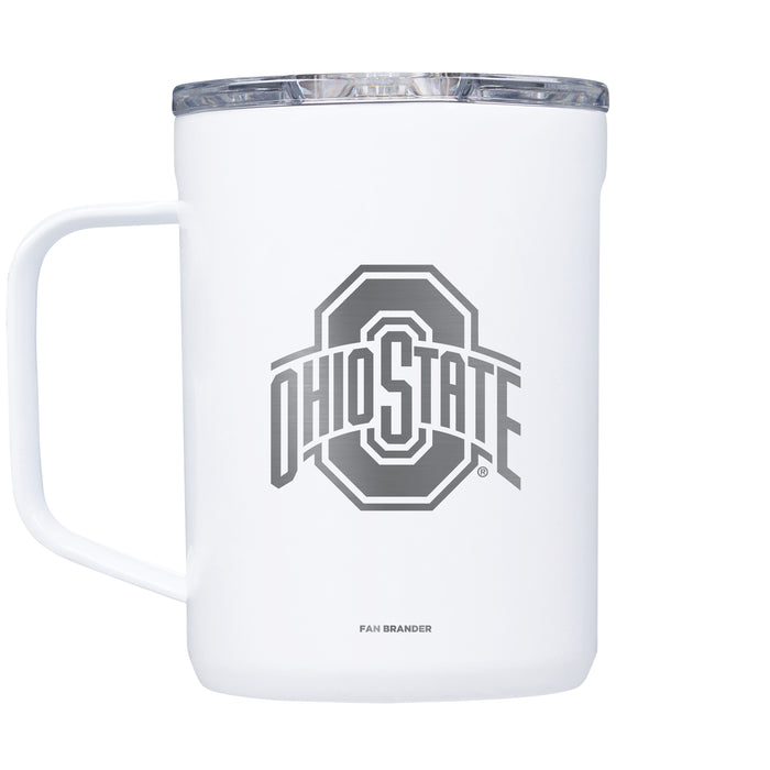 Corkcicle Coffee Mug with Ohio State Buckeyes Etched Primary Logo