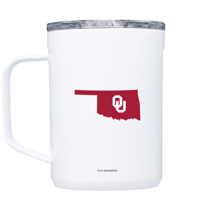 Corkcicle Coffee Mug with Oklahoma Sooners State Design