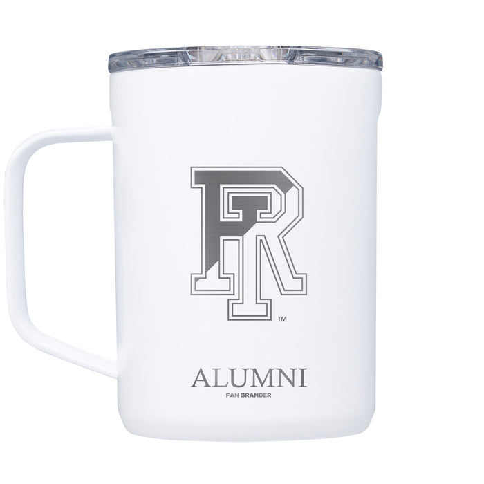 Corkcicle Coffee Mug with Rhode Island Rams Etched Alumni with Primary Logo