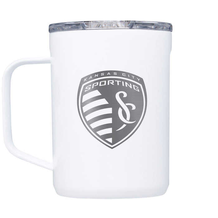 Corkcicle Coffee Mug with Sporting Kansas City Etched Primary Logo