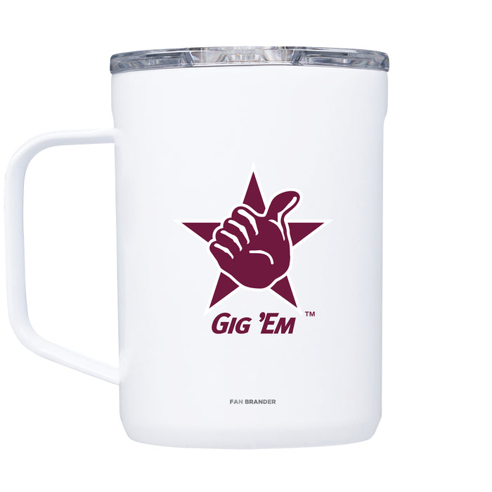Corkcicle Coffee Mug with Texas A&M Aggies Texas A&M Gig Em