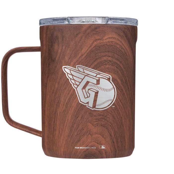 Corkcicle Coffee Mug with Cleveland Guardians Etched Primary Logo