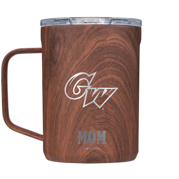 Corkcicle Coffee Mug with George Washington Revolutionaries Etched Mom with Primary Logo