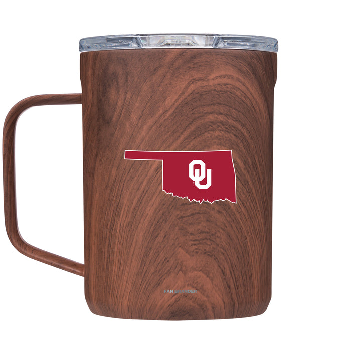 Corkcicle Coffee Mug with Oklahoma Sooners State Design