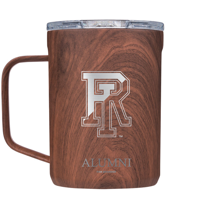 Corkcicle Coffee Mug with Rhode Island Rams Etched Alumni with Primary Logo