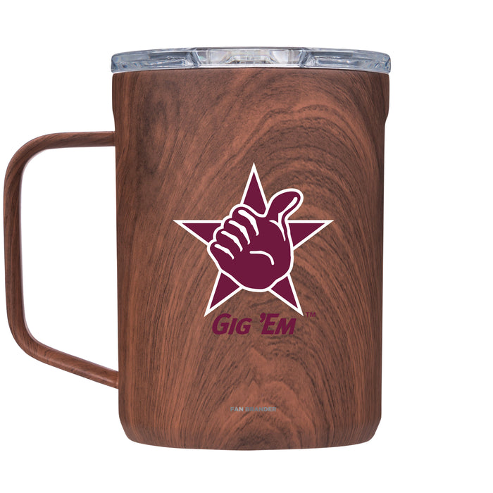 Corkcicle Coffee Mug with Texas A&M Aggies Texas A&M Gig Em