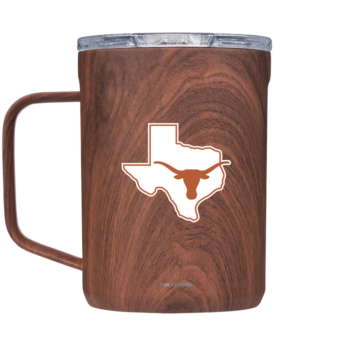 Corkcicle Coffee Mug with Texas Longhorns  State Design