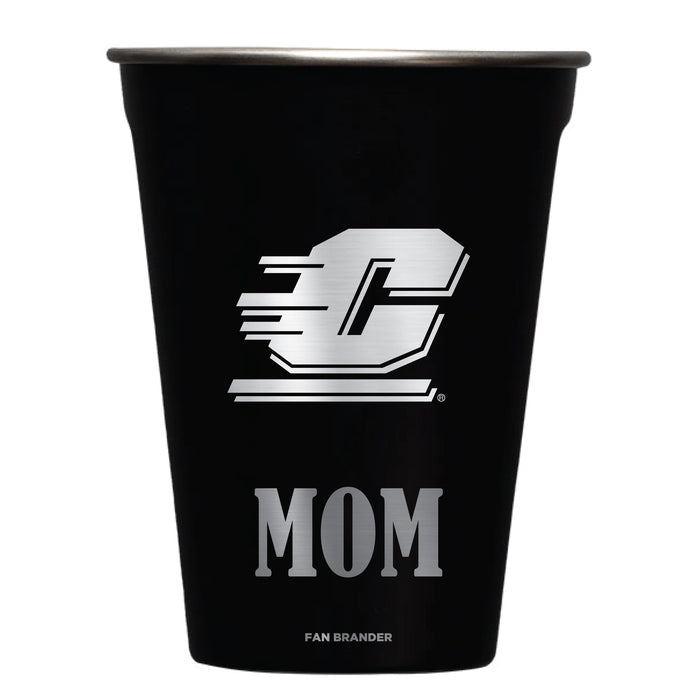 Corkcicle Eco Stacker Cup with Central Michigan Chippewas Etched Mom with Primary Logo