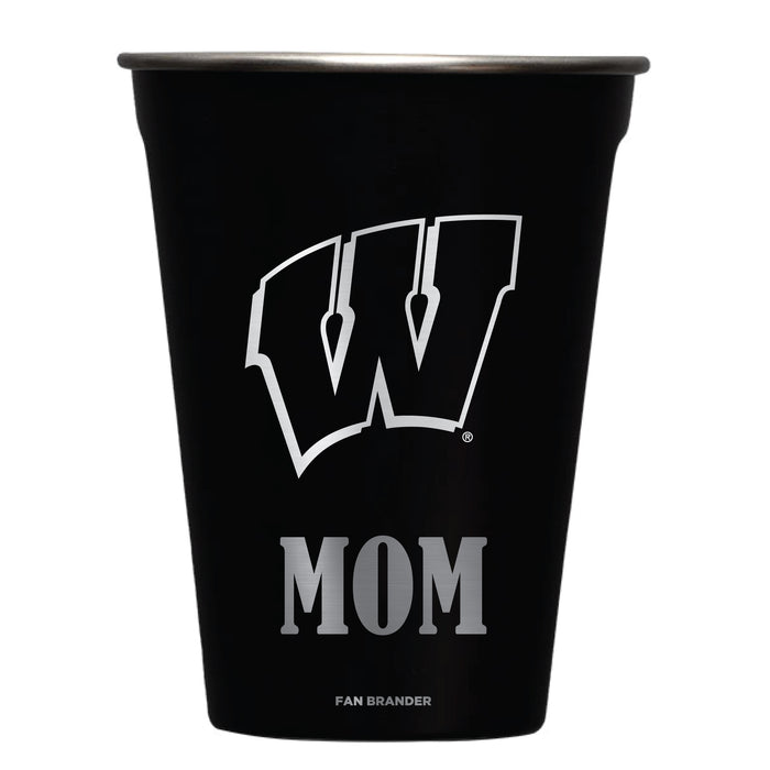 Corkcicle Eco Stacker Cup with Wisconsin Badgers Mom Primary Logo