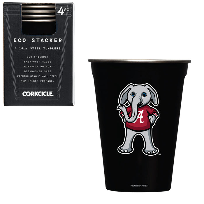Corkcicle Eco Stacker Cup with Alabama Crimson Tide Secondary Logo