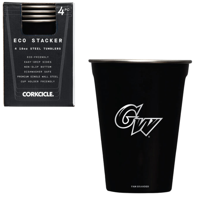 Corkcicle Eco Stacker Cup with George Washington Revolutionaries Etched Primary Logo