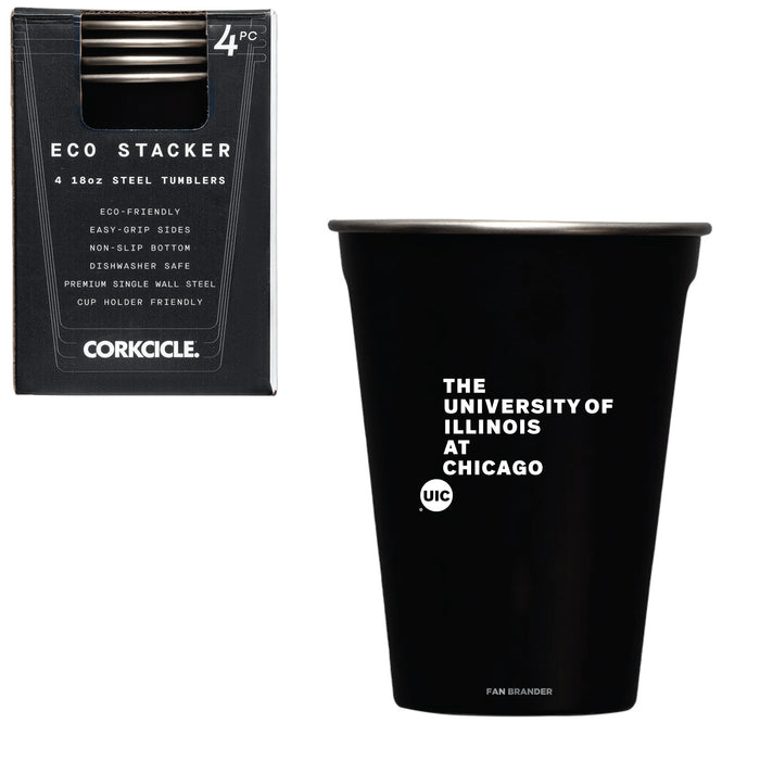 Corkcicle Eco Stacker Cup with Illinois @ Chicago Flames Secondary Logo