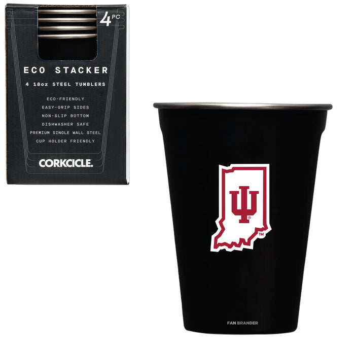 Corkcicle Eco Stacker Cup with Indiana Hoosiers Secondary Logo