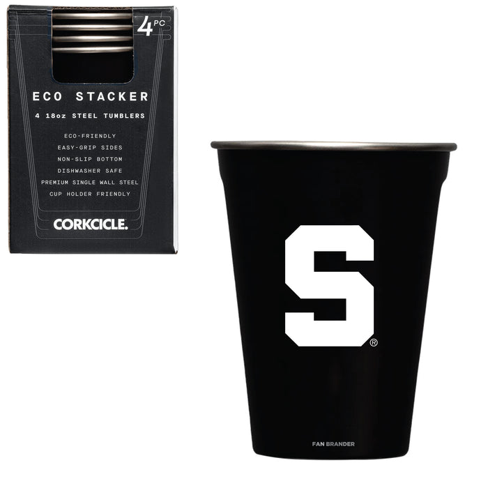 Corkcicle Eco Stacker Cup with Michigan State Spartans Block S