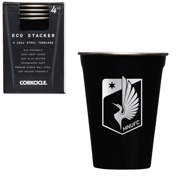 Corkcicle Eco Stacker Cup with Minnesota United FC Etched Primary Logo