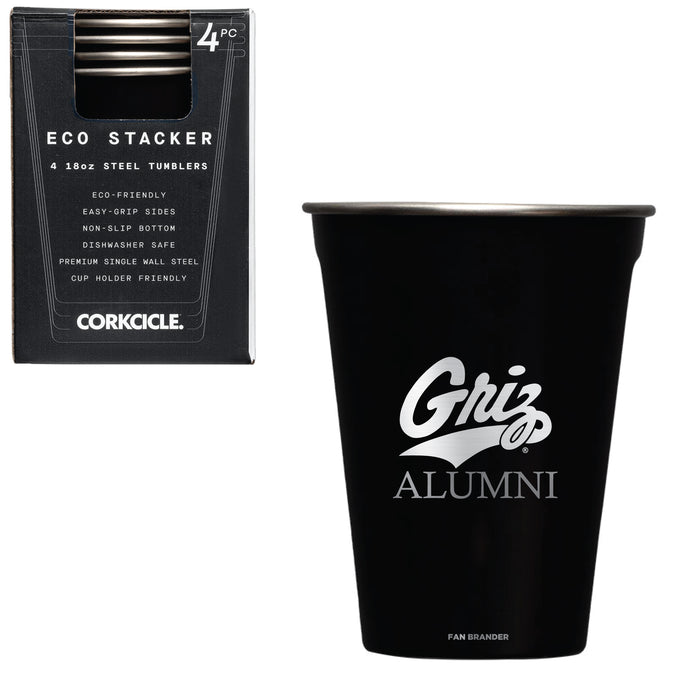 Corkcicle Eco Stacker Cup with Montana Grizzlies Alumni Primary Logo