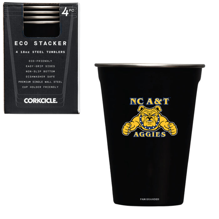 Corkcicle Eco Stacker Cup with North Carolina A&T Aggies Primary Logo
