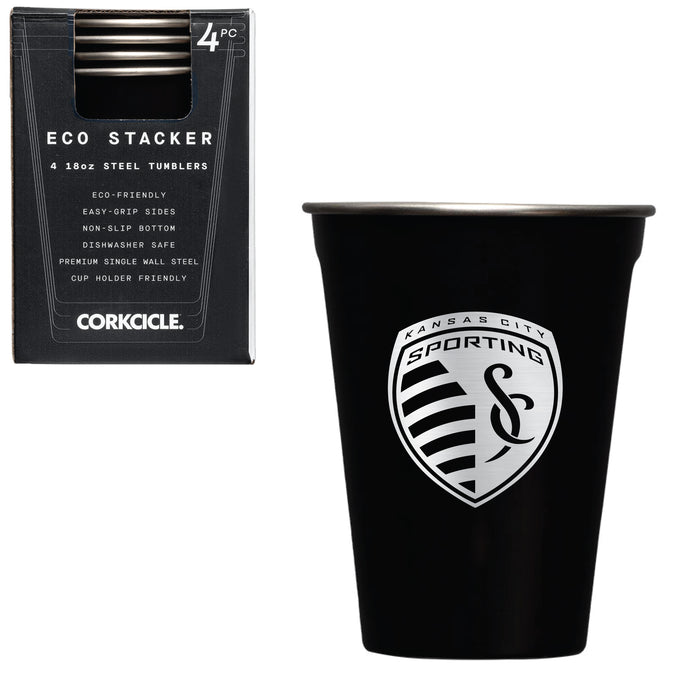 Corkcicle Eco Stacker Cup with Sporting Kansas City Etched Primary Logo