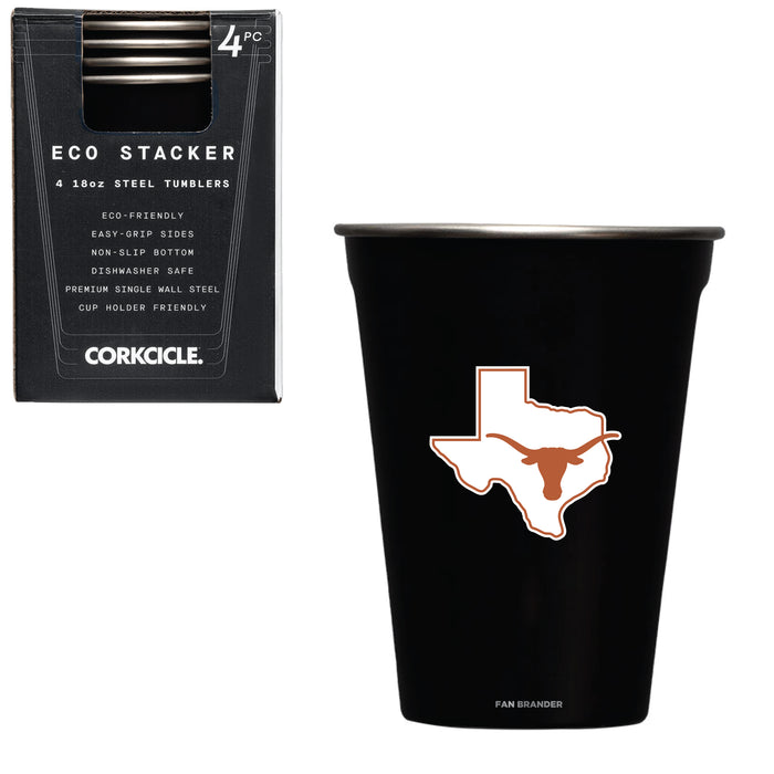 Corkcicle Eco Stacker Cup with Texas Longhorns  State Design