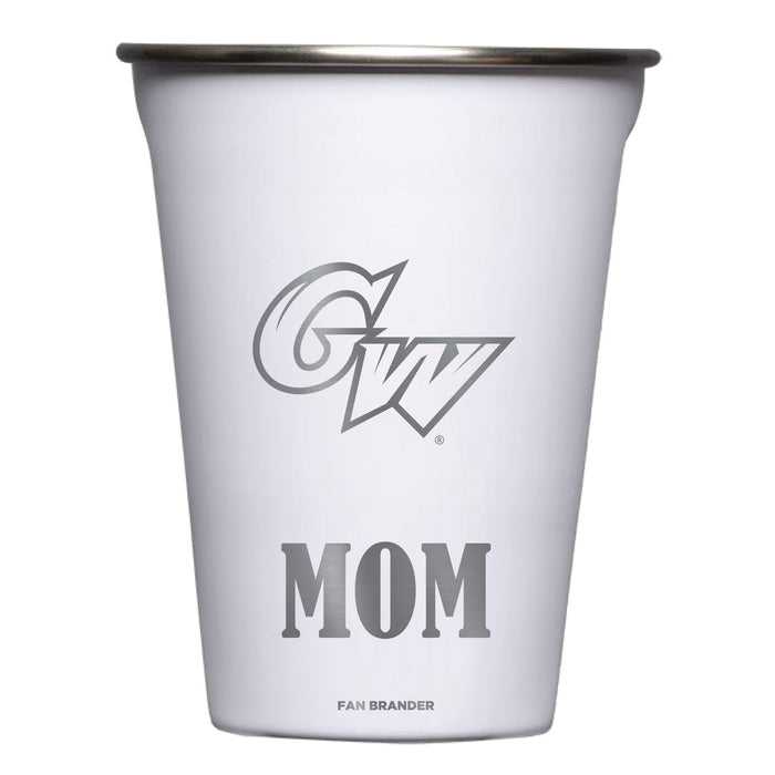 Corkcicle Eco Stacker Cup with George Washington Revolutionaries Etched Mom with Primary Logo