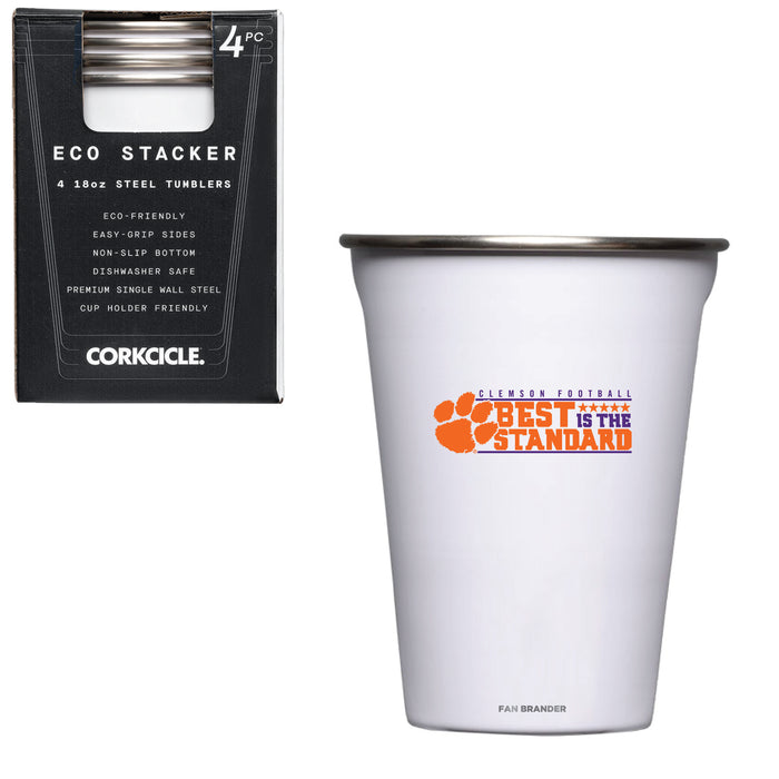 Corkcicle Eco Stacker Cup with Clemson Tigers Best Standard