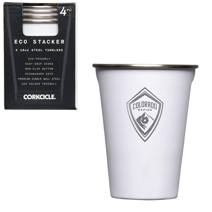 Corkcicle Eco Stacker Cup with Colorado Rapids Etched Primary Logo