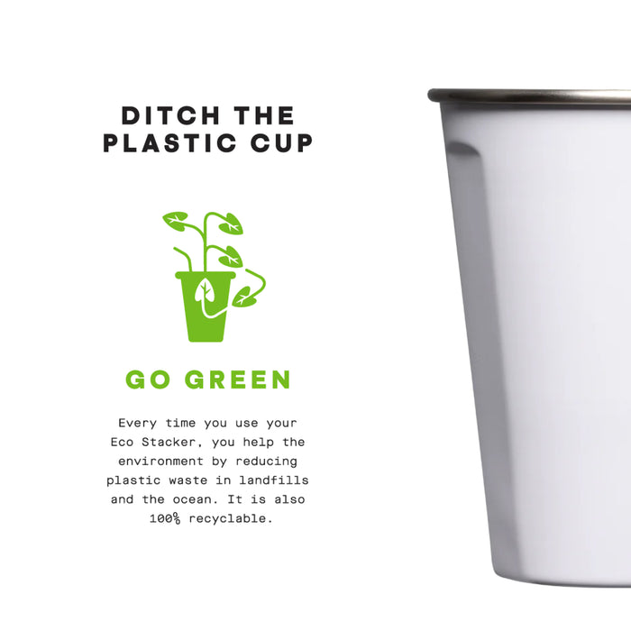 Corkcicle Eco Stacker Cup with Tulane Green Wave Secondary Logo