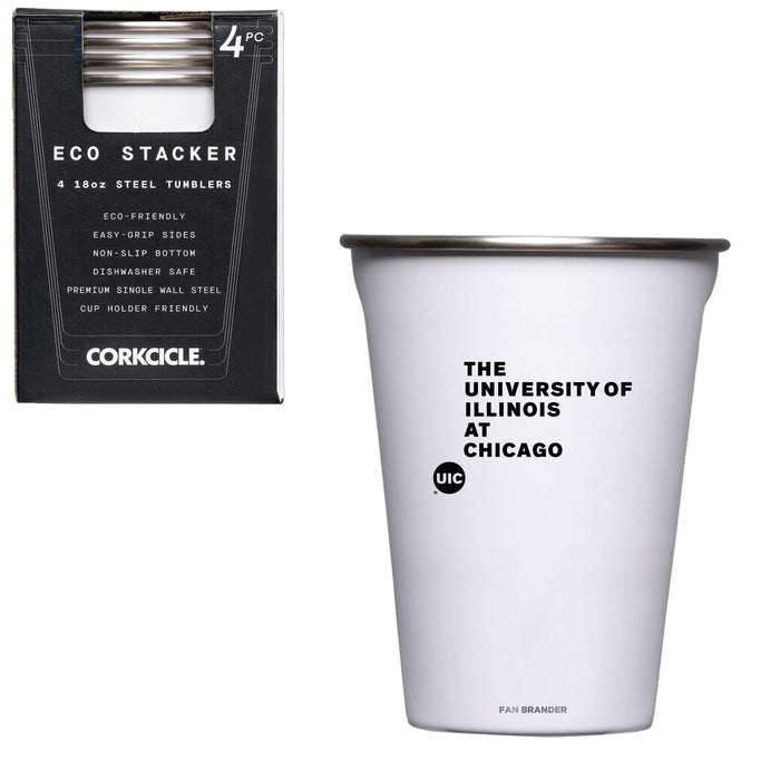 Corkcicle Eco Stacker Cup with Illinois @ Chicago Flames Secondary Logo