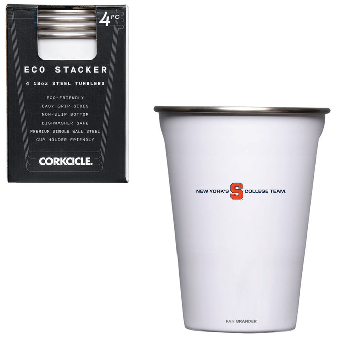 Corkcicle Eco Stacker Cup with Syracuse Orange Secondary Logo
