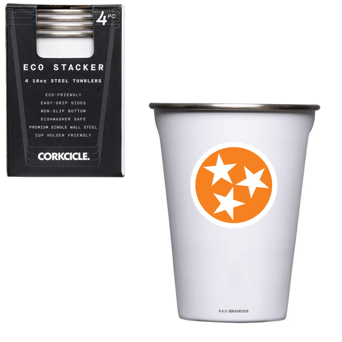 Corkcicle Eco Stacker Cup with Tennessee Vols Tennessee Triple Star