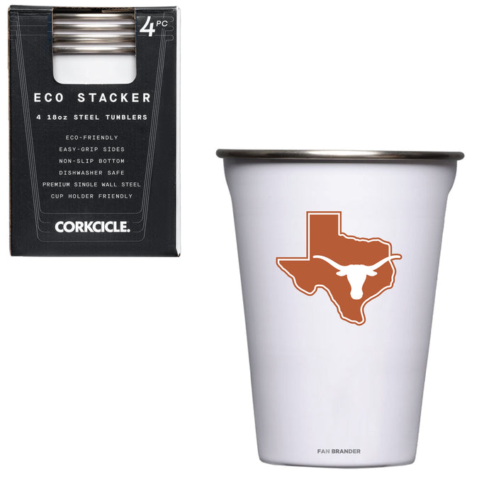 Corkcicle Eco Stacker Cup with Texas Longhorns  State Design