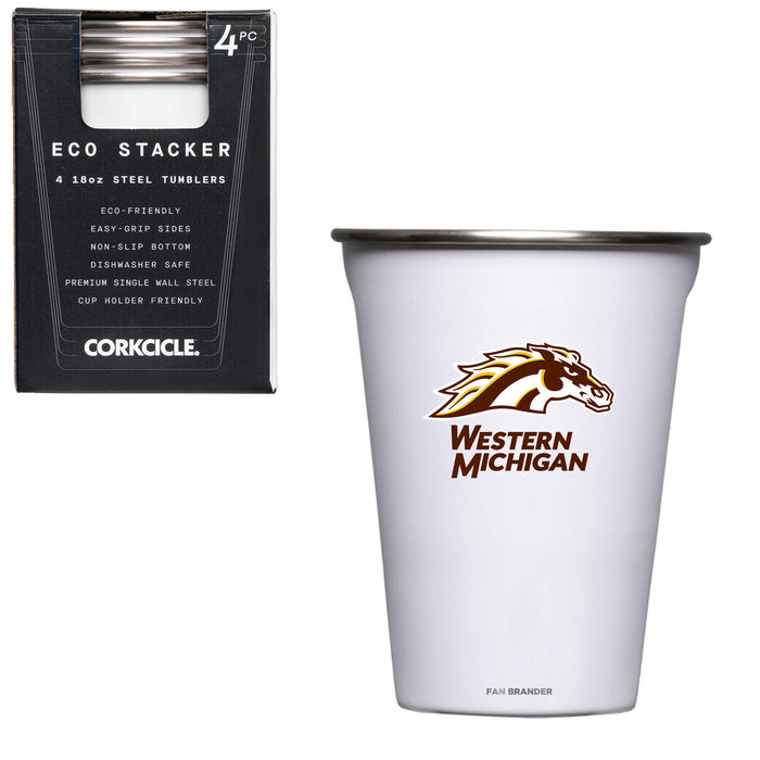 Corkcicle Eco Stacker Cup with Western Michigan Broncos Secondary Logo