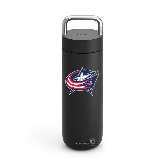 Fellow Carry Water Bottle Columbus Blue Jackets Logos