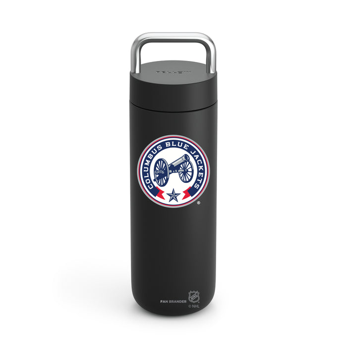 Fellow Carry Water Bottle Columbus Blue Jackets Logos