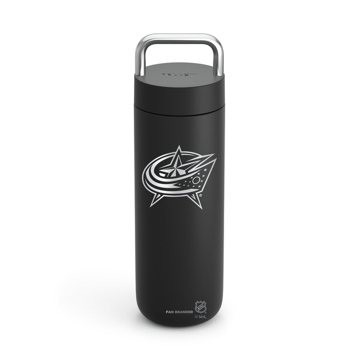 Fellow Carry Water Bottle Columbus Blue Jackets Logos