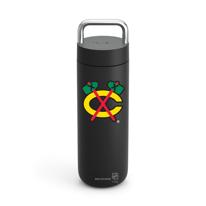 Fellow Carry Water Bottle Chicago Blackhawks Logos