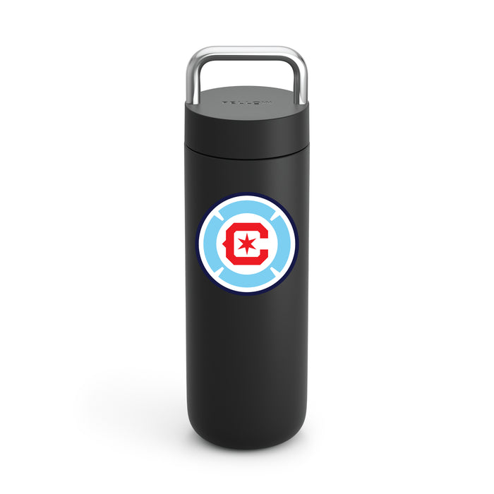 Fellow Carry Water Bottle Chicago Fire Logos