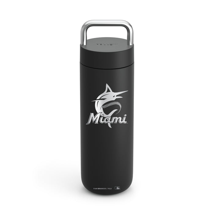 Fellow Carry Water Bottle Miami Marlins Logos