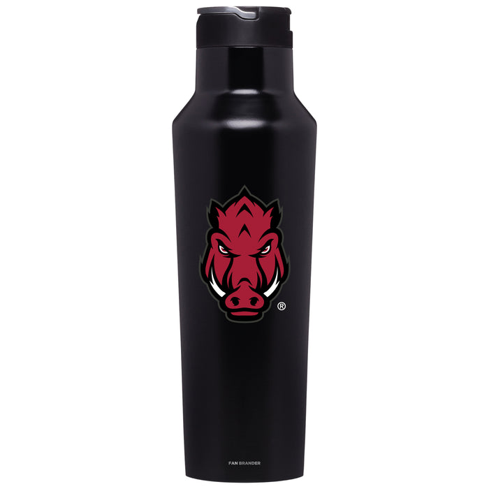 Corkcicle Insulated Canteen Water Bottle with Arkansas Razorbacks Secondary Logo