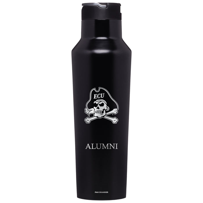 Corkcicle Insulated Canteen Water Bottle with East Carolina Pirates Alumni Primary Logo